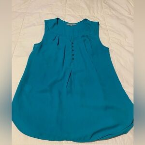 Daniel Rainn Teal Sleeveless Top